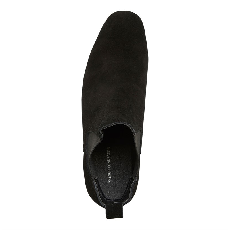 French Connection Herre Suede Chelsea Ankelstøvler Sort - Billede 4