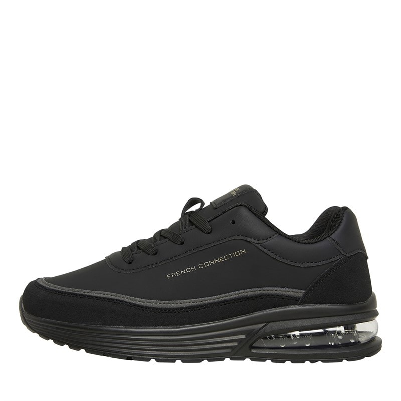 French Connection Drenge Suede Sneakers Sort - Billede 1