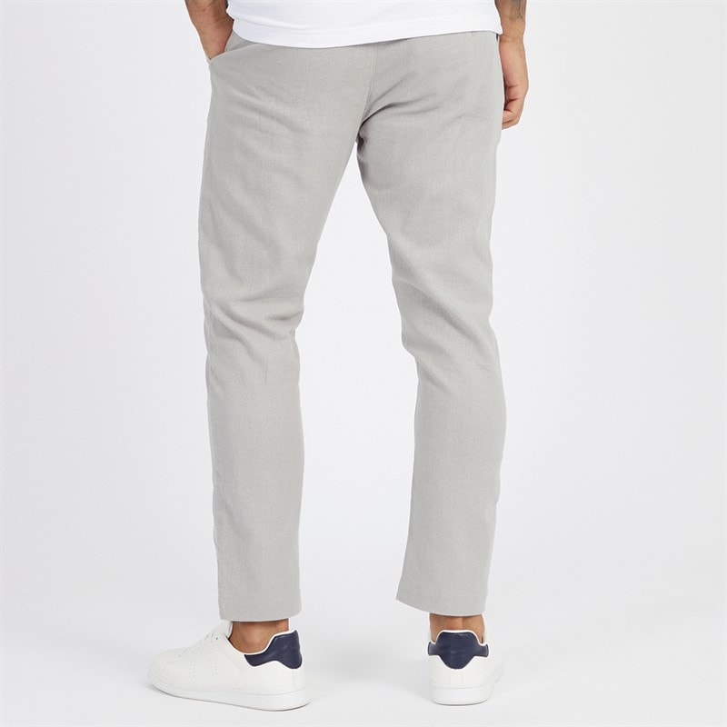 French Connection Herre Drawstring Linen Afslappede bukser Grå - Billede 2