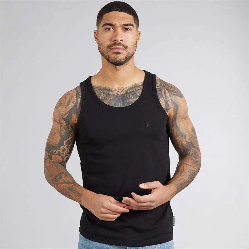 French Connection Herre 3-pak Veste Multi 4 - Sort/Hvid/Lysegrå Melange - Billede 2