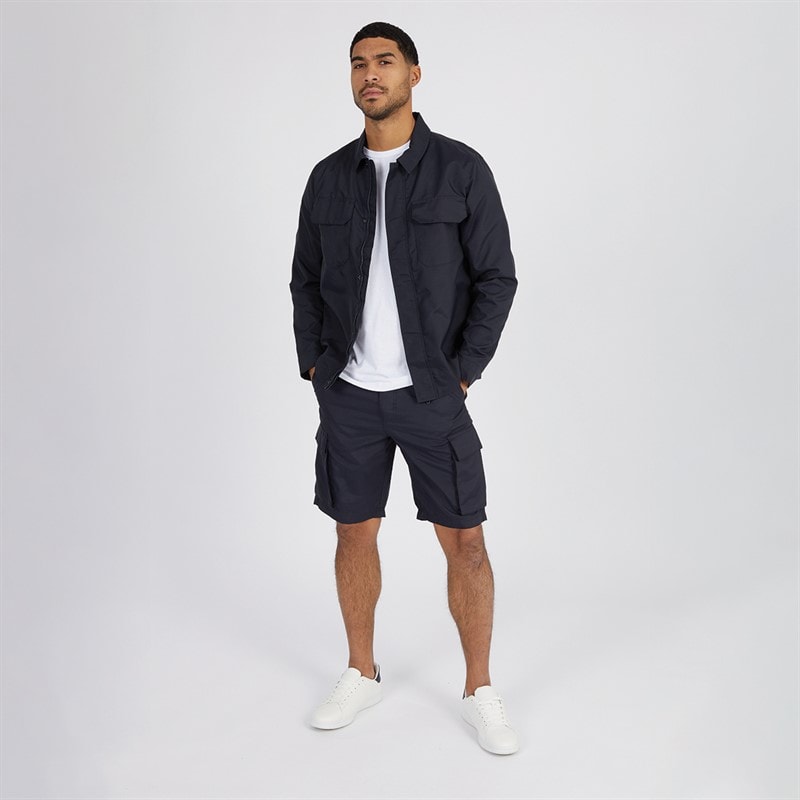 French Connection Herre Teknisk Overskjorte Marine - Billede 3