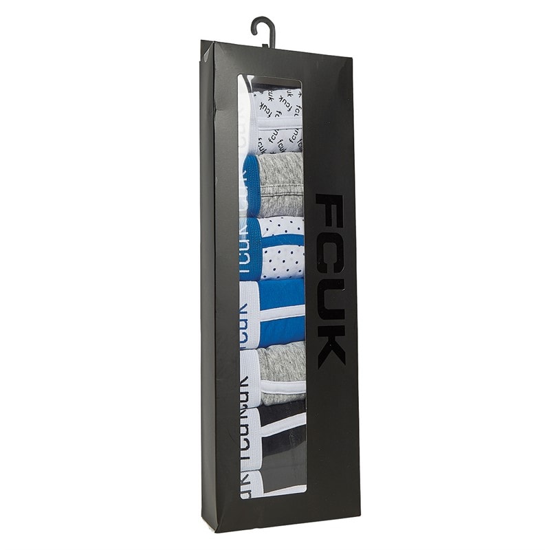 French Connection Herre 7-pak Underbukser FCUK10 Sort/Sort/Lysegrå Melange/Prince/Hvid Prince Prik/Lysegrå Melange/Hvid Sort FCUK - Billede 2