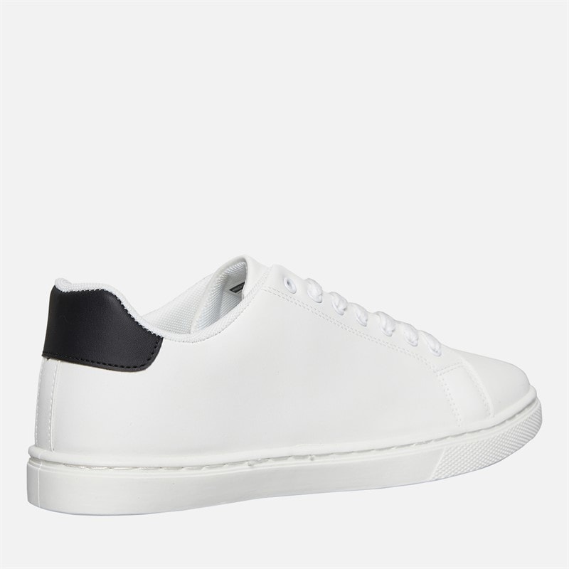 French Connection Herre Contrast Heel Tennis Sneakers Hvid - Billede 5