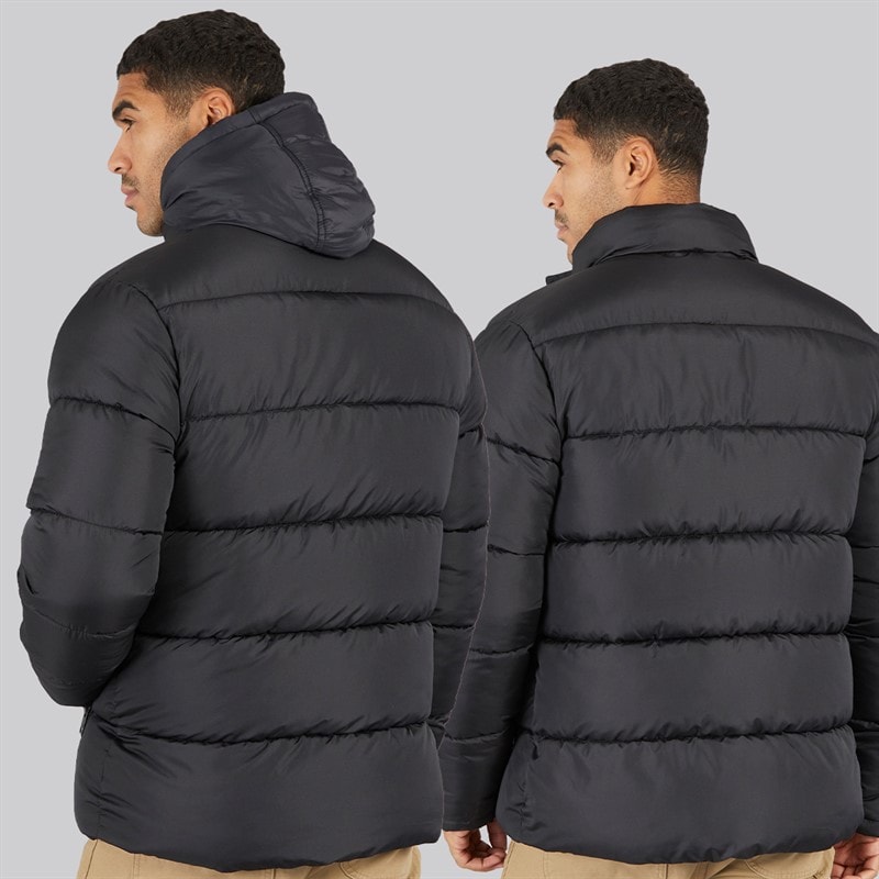 French Connection Herre Row Mellemlag Fleece Jakke Sort - Billede 2