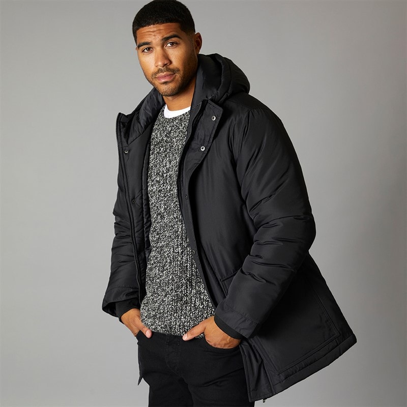French Connection Herre Parka Jakke Sort