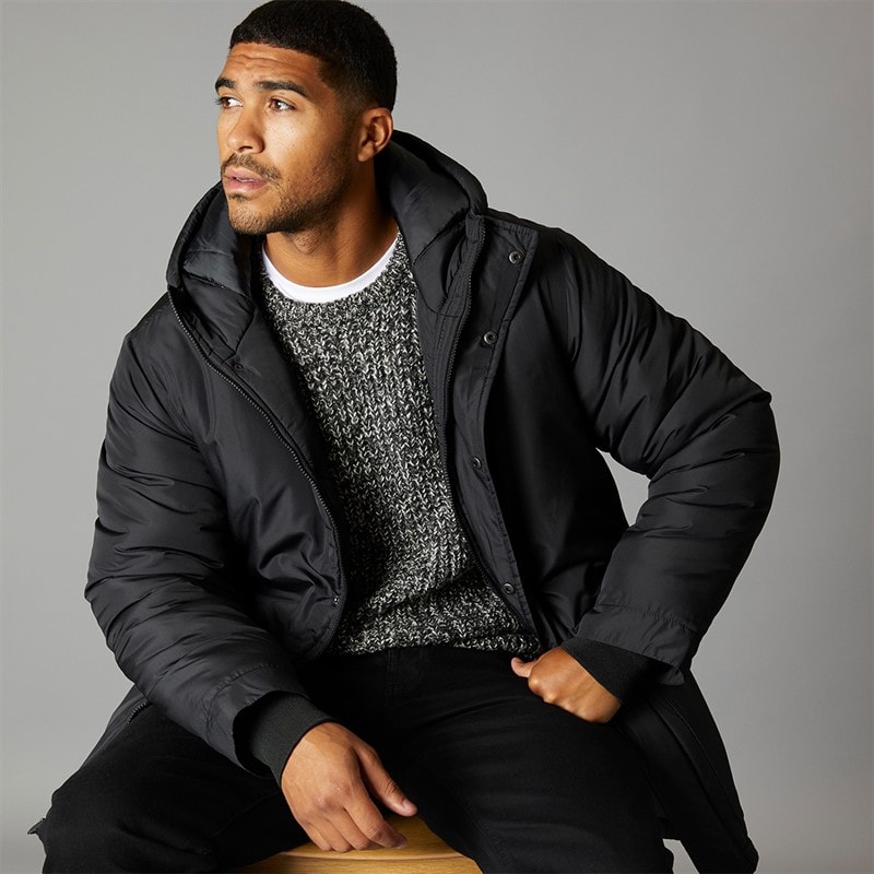 French Connection Herre Parka Jakke Sort - Billede 3