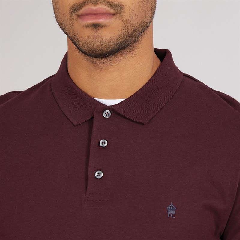 French Connection Herre L/S J Polo Skjorte Chateaux/Marine - Billede 3
