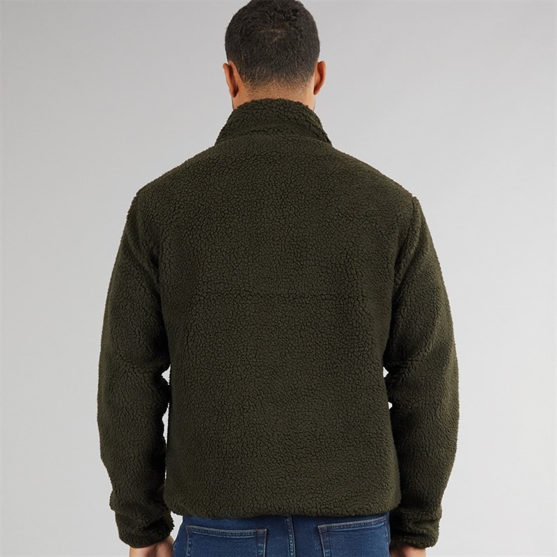 French Connection Herre Borg Fleece med tragthals Khaki - Billede 2