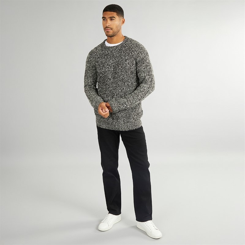 French Connection Herre Space Triple Twist Jumper Sort/Byg - Billede 3