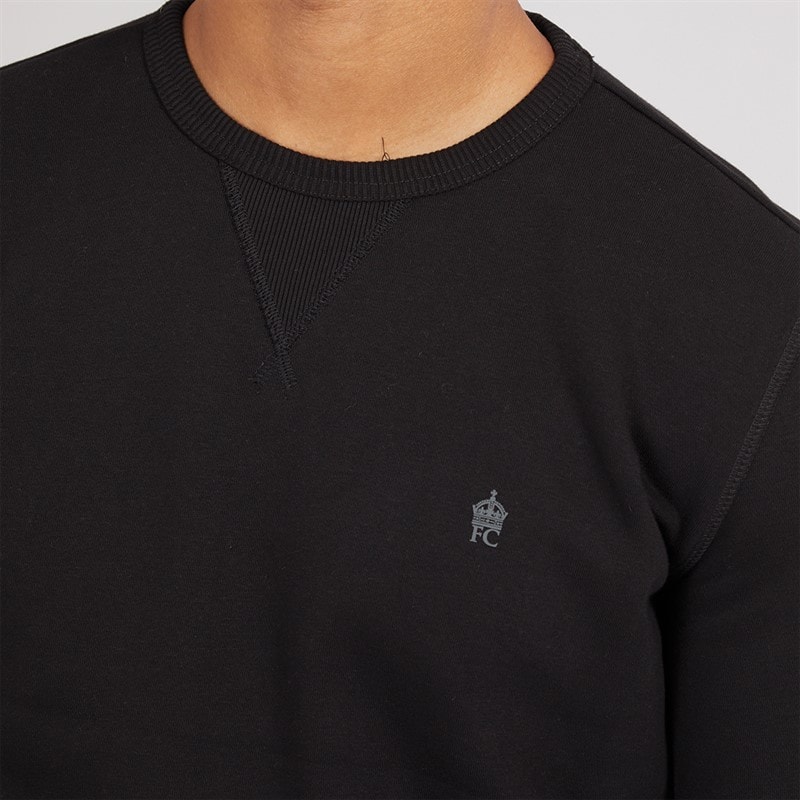 French Connection Herre Crew Træningsdragt Sort - Billede 3