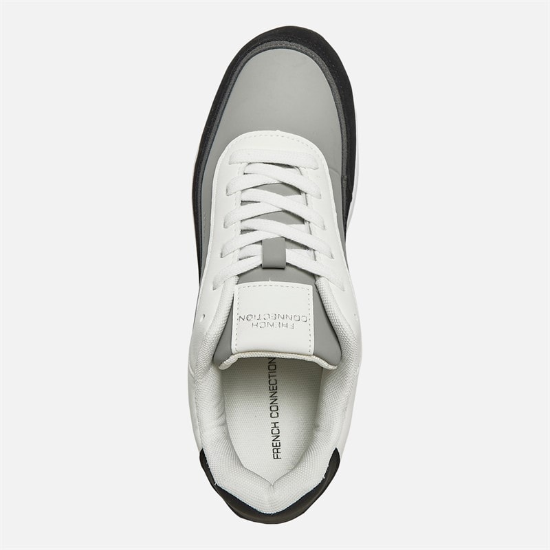 French Connection Herre Bubble Sneakers Hvid/Sort - Billede 4