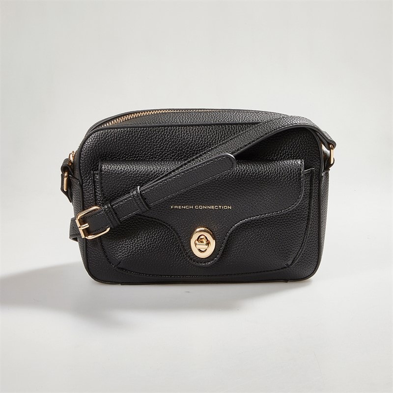 French Connection Dame Spænde Cross Body Taske Sort - Billede 3