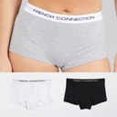 French Connection Dame tre pak korte trusser Multi 3
