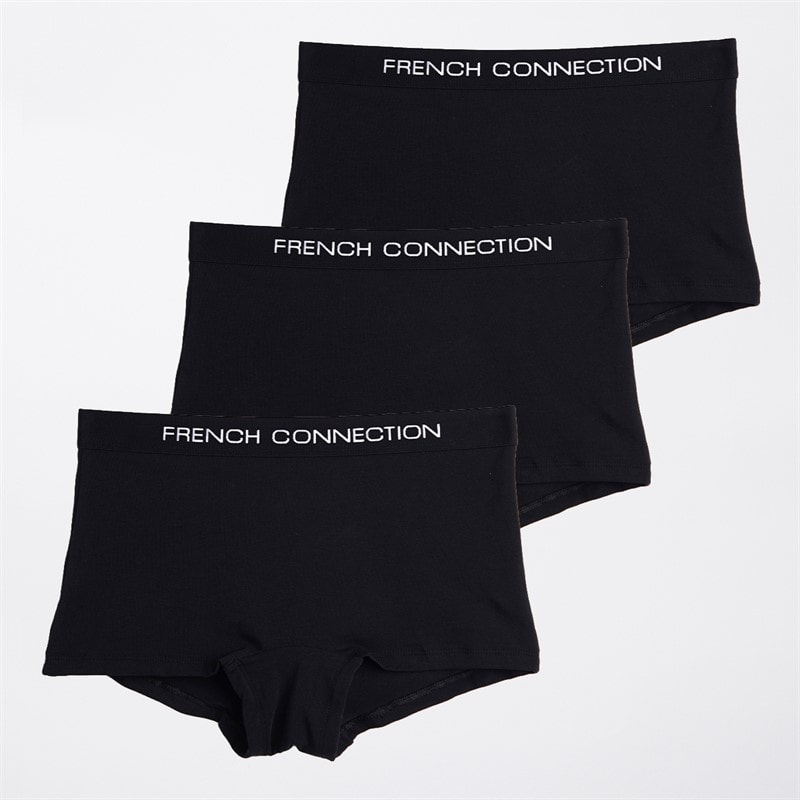 French Connection Dame tre pak korte trusser Multi 1 - Billede 3