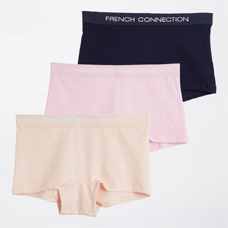 French Connection Dame Tre Pak Korte Trusser Multi 4 - Billede 3
