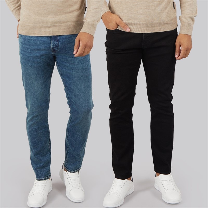 French Connection Herre FCUK To Pak Slim Fit Jeans Blko1/Ind23