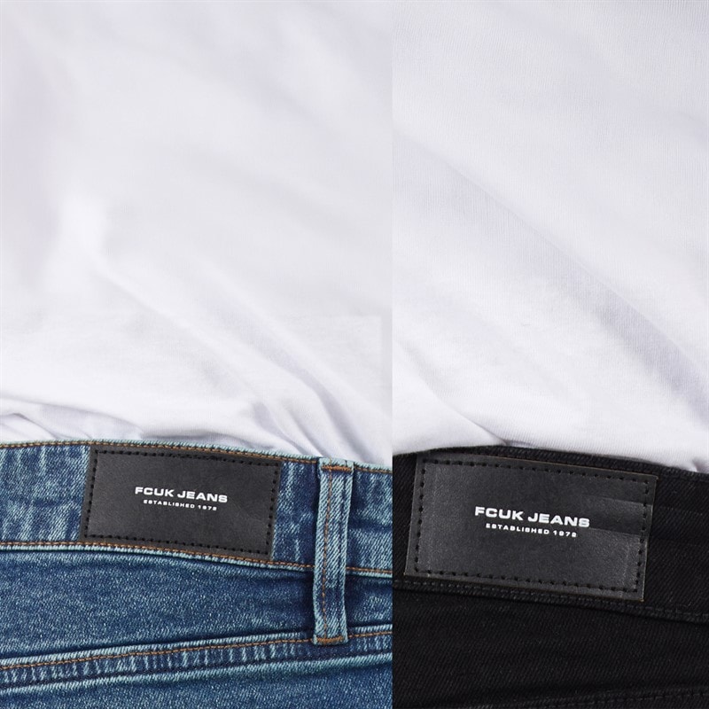 French Connection Herre FCUK To Pak Slim Fit Jeans Blko1/Ind23 - Billede 3
