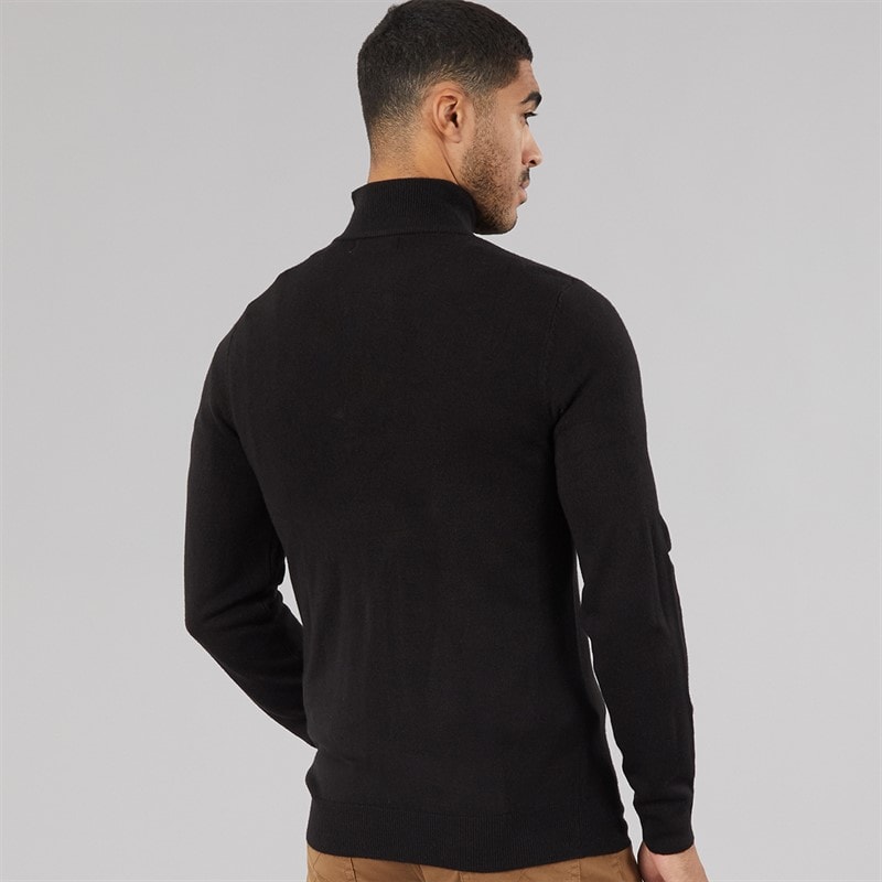 French Connection Herre Cash Halv Lynlås Sweater Sort - Billede 2