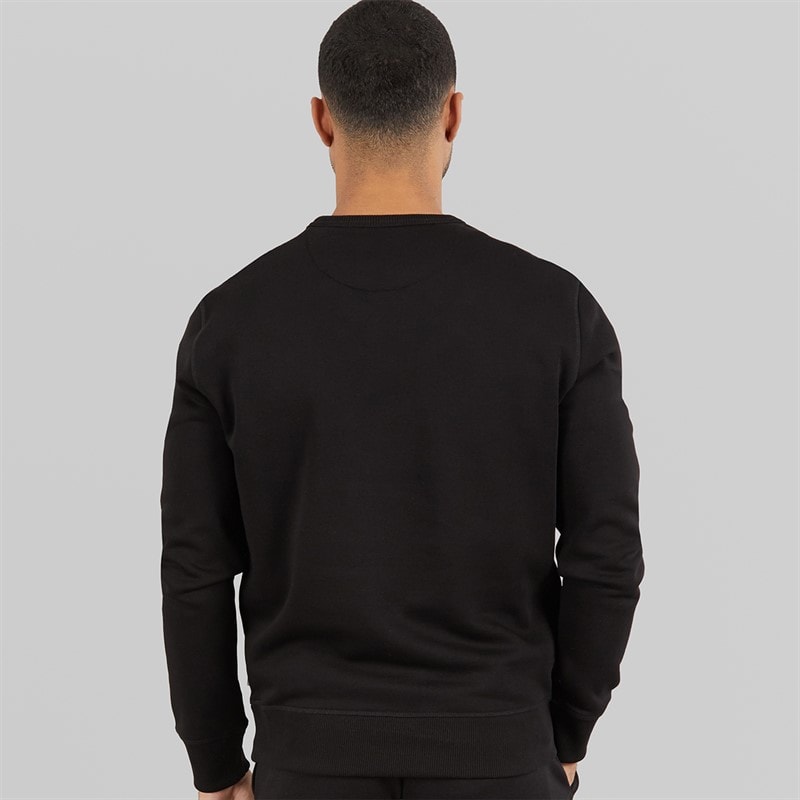 French Connection Herre FC Sweatshirt Sort/Gunmetal - Billede 2