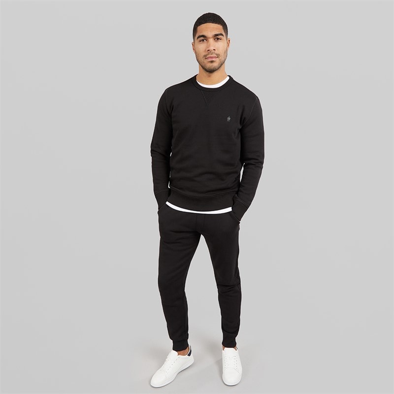 French Connection Herre FC Sweatshirt Sort/Gunmetal - Billede 4