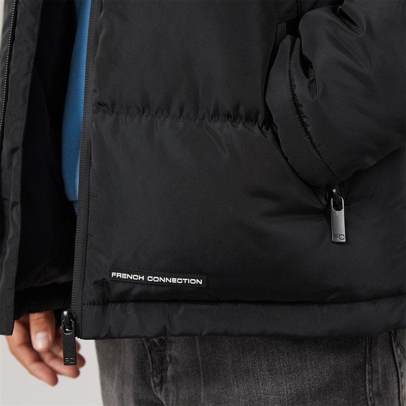 French Connection Drenge Række Puffer Jakke Sort - Billede 3