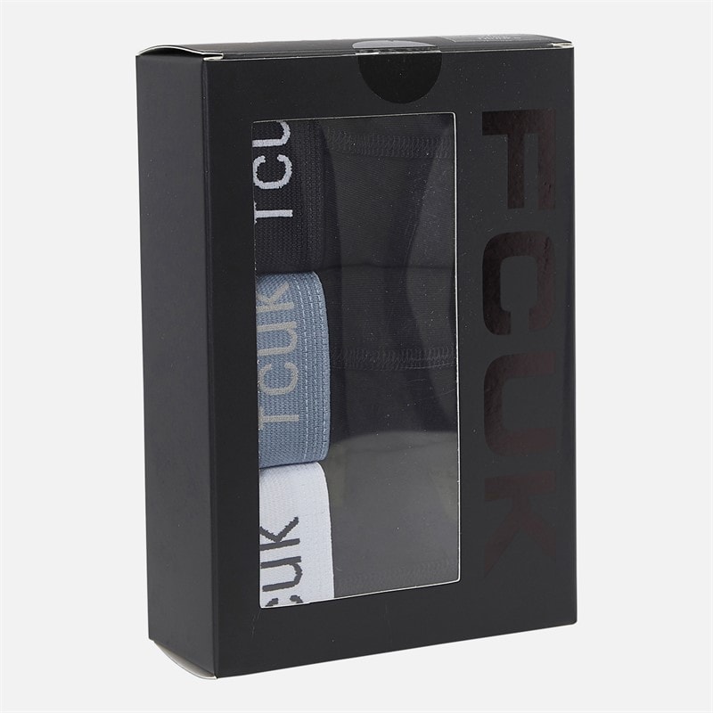 French Connection Herre Tre Pak FCUK Boxer Trusser Fcuk 63 Black/Sort/Sort - Billede 2