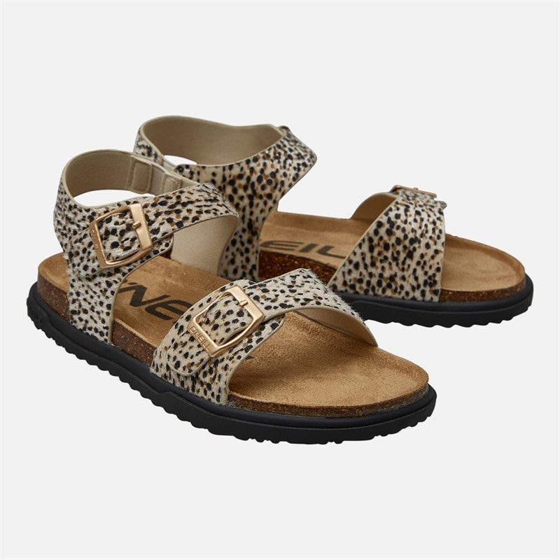 O'Neill Piger Polly ankelrem sandaler Leopard - Billede 1