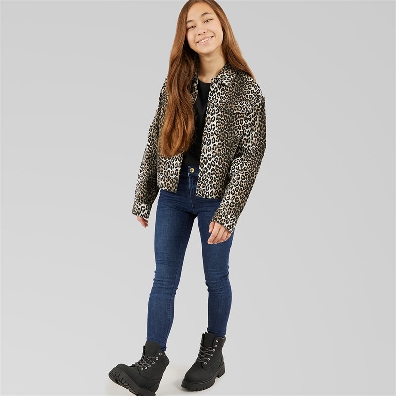 Only Piger Sandra-Lumi Printed Lette jakker Sort - Billede 5