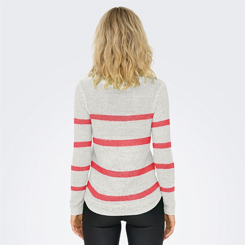 Only Dame Geena Pullover Jumper Cloud Dancer - Billede 2