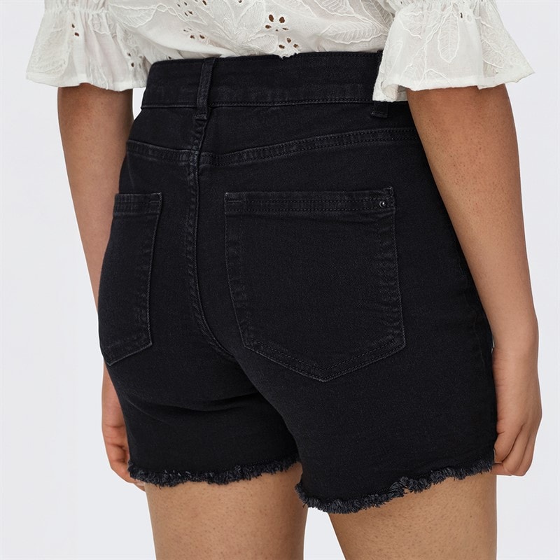 Only Dame Denim Shorts Sort - Billede 2