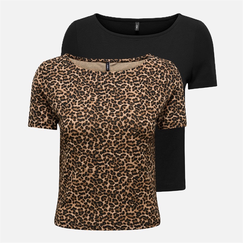 Only Dame to pak T-shirts Sort - Billede 3