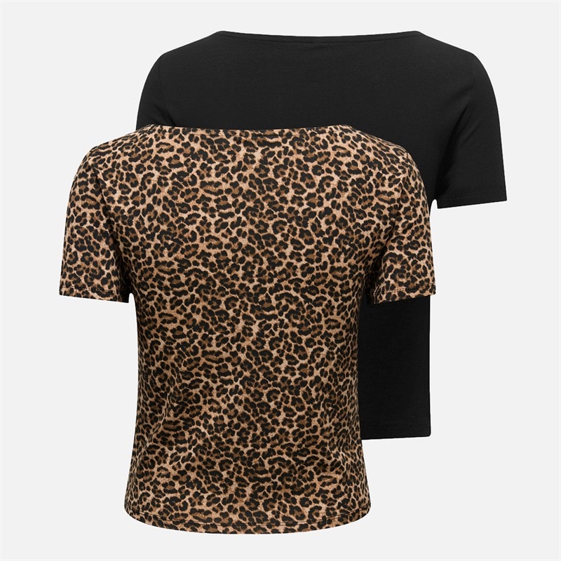Only Dame to pak T-shirts Sort - Billede 4