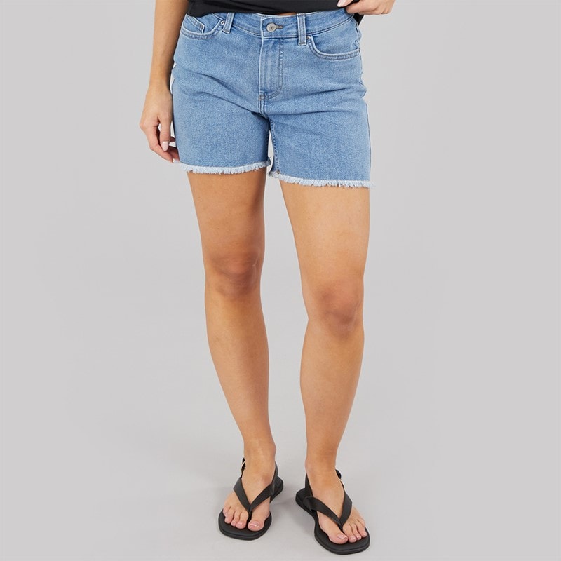 Only Dame Denim Shorts Medium Blå Denim