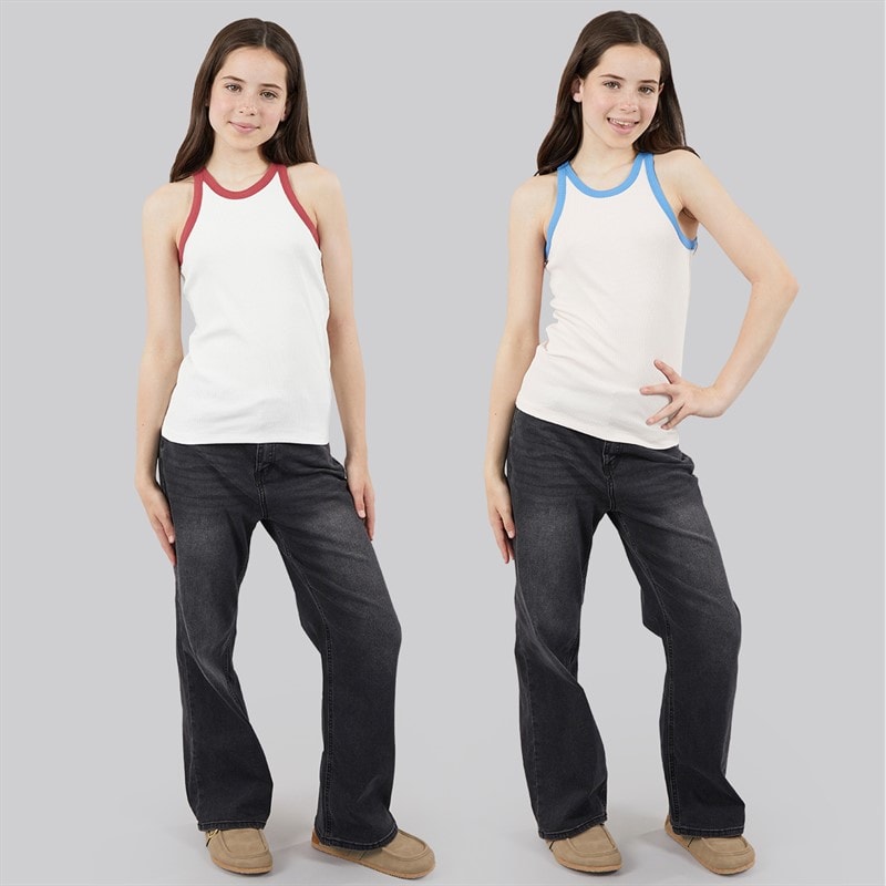 Only Piger Bina To Pak Tank Toppe Mauve Chalk - Billede 3