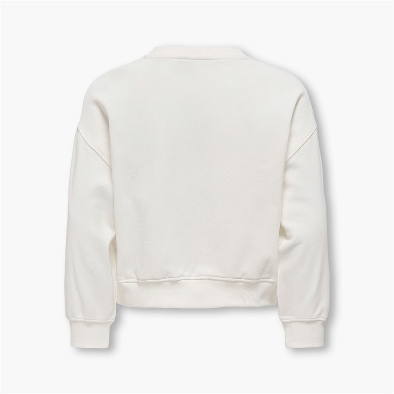 Only Piger Betina Sweatshirt Cloud Dancer - Billede 2