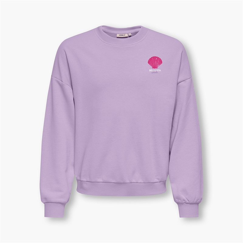 Only Piger Karlie Sweatshirt Orchid Bloom