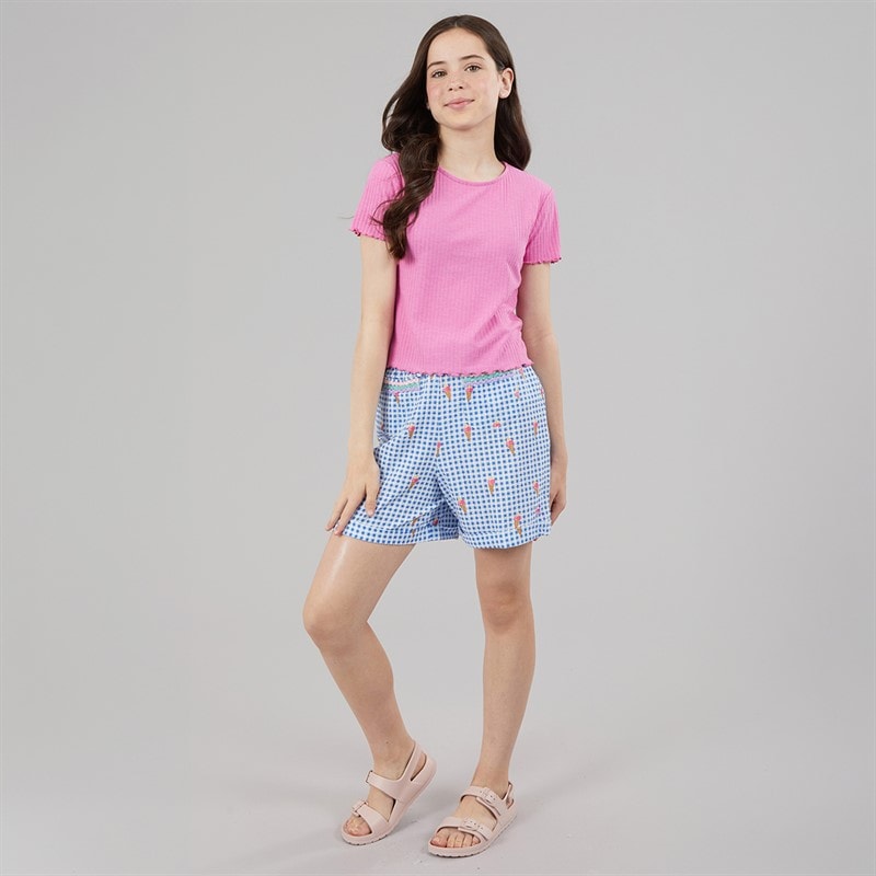 Only Piger Nella T-shirt Super Pink - Billede 3