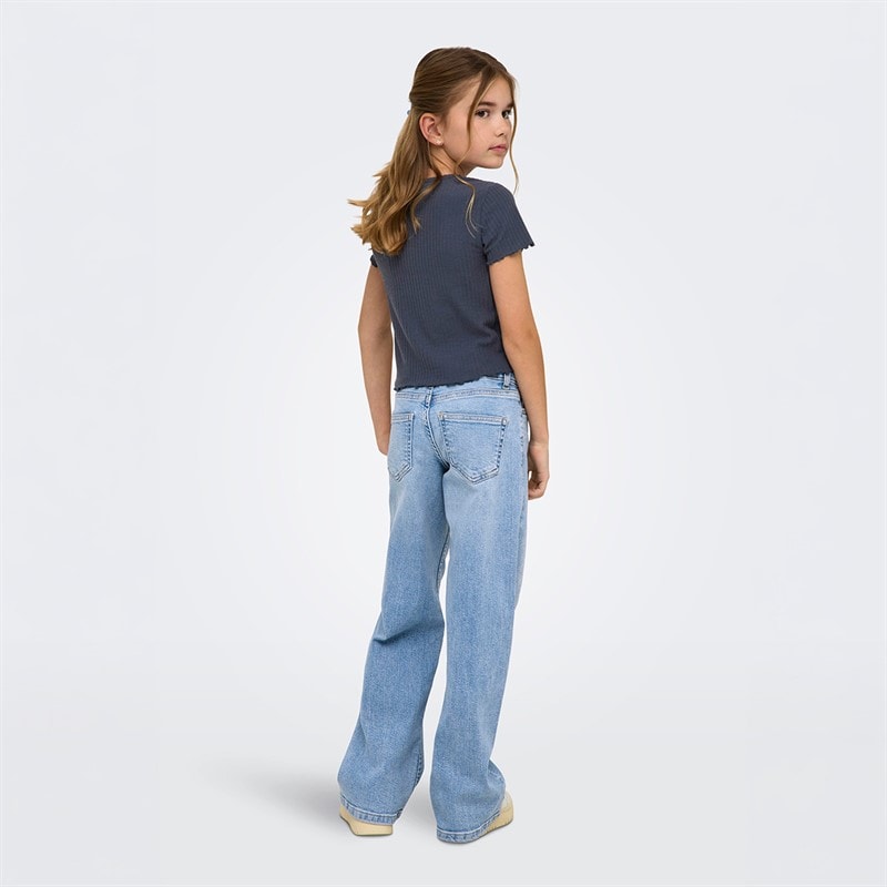 Only Piger Nella T Shirt Ombre Blue - Billede 2