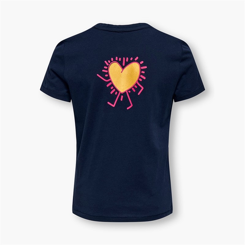Only Piger Lany-nina T-shirt Navy Blazer - Billede 5