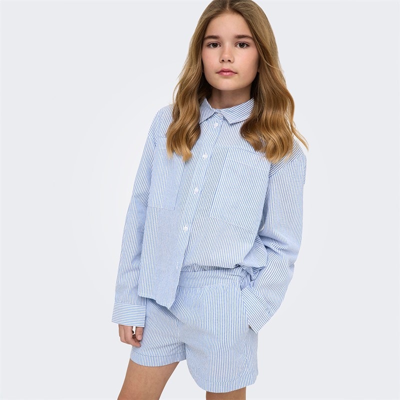 Only Piger Milla Liv Shorts Cloud Dancer - Billede 3