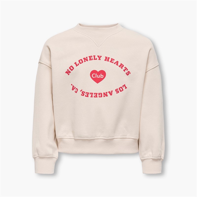 Only Piger Betina Sweatshirt Whitecap Gray