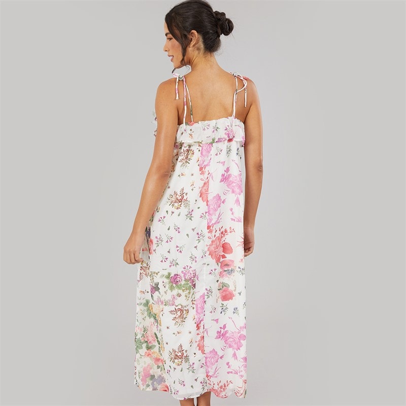 Only Dame Milla Rem Maxi Kjole Cloud Dancer - Billede 2