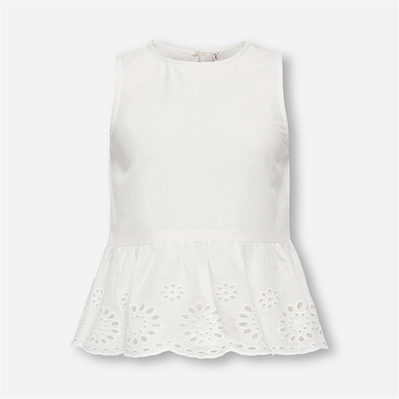 Only Piger Mini Bondi Liv Top Cloud Dancer