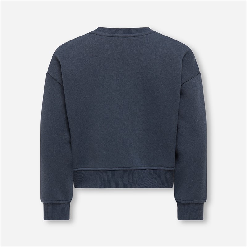 Only Piger Mini Sweat Sweatshirt Ombre Blue - Billede 2