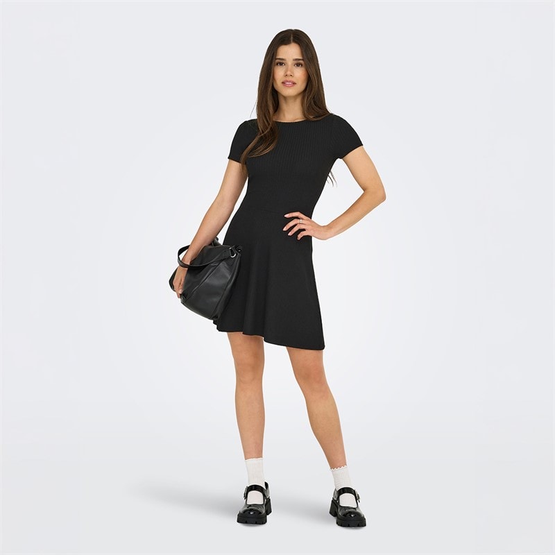 Only Dame Casi Cutline Kjole Sort - Billede 4