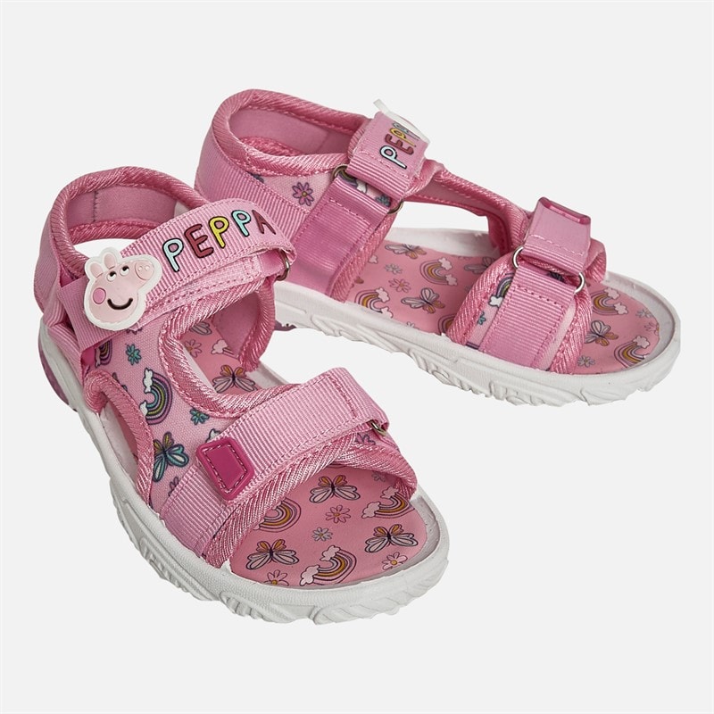 Peppa Pig Piger Doodle Light Up Sandaler Lyserød - Billede 1