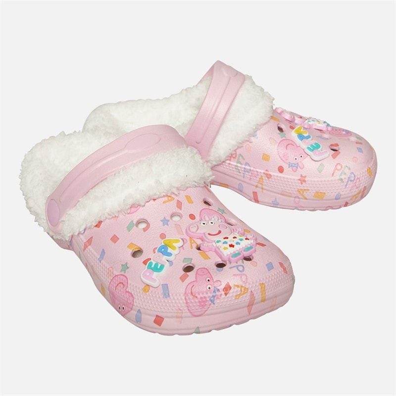 Peppa Pig spædBørn Piger Linky Fur Foret Træsko Pink / Multi