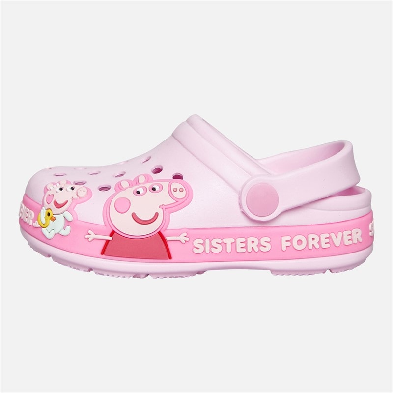 Peppa Pig Piger Søstre Træsko Pink/Multi - Billede 2
