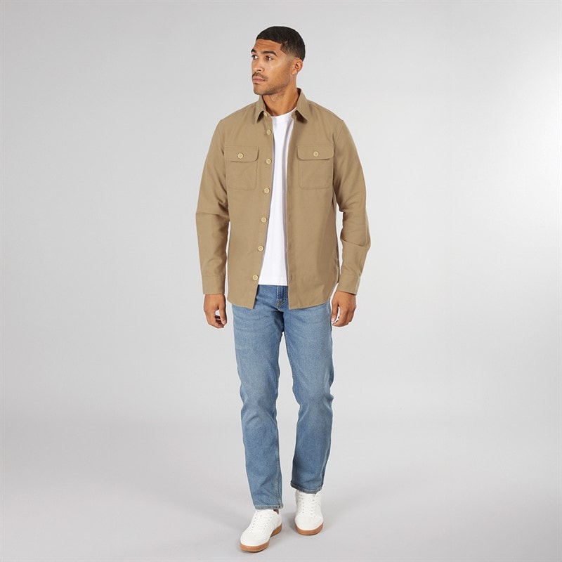 PRODUKT Herre Dean Ensfarvet Overshirt Stentøj - Billede 4