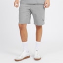 Puma Herre Essentials Lille Logo Fleece Shorts Mellem Grå Melering